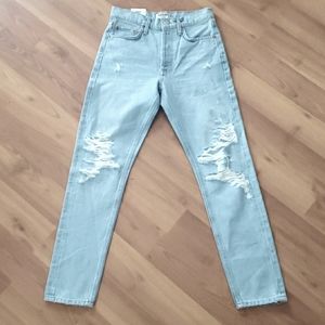 AGOLDE- Jamie High-Rise Classic in Evermore - Size 24